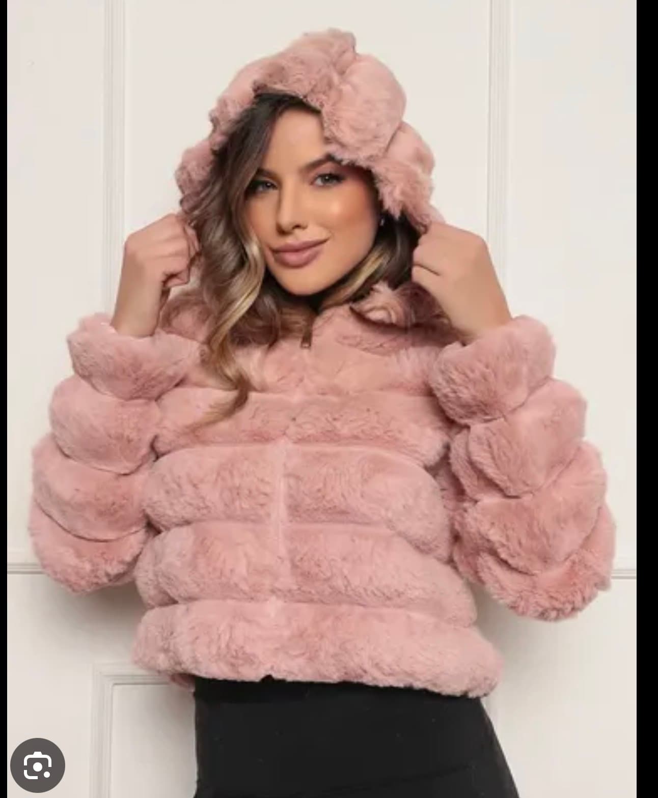 Puffer Pelúciada rose 